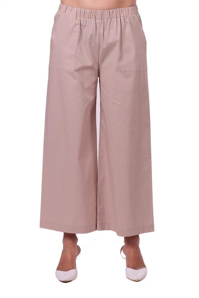 Invee Cotton Trousers Beige