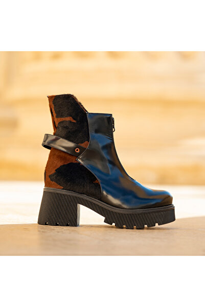 CONDUR by alexandru Ghete Dama din Piele Naturala Leila Print Brown