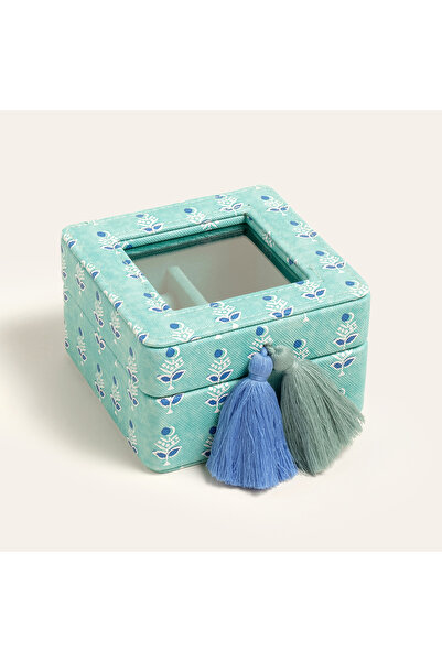 Zsa Zsa Zsu Meılın Pvc Takı Kutusu 10.5x10.5x6.5 Cm Yeşil