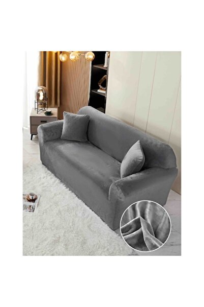 MHR Husă de canapea elastică din catifea pentru 2 locuri