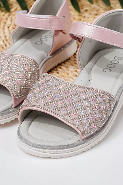 Zaira Ροζ σανδάλια για κορίτσια από οικολογικό δέρμα Yara #21730 - 36