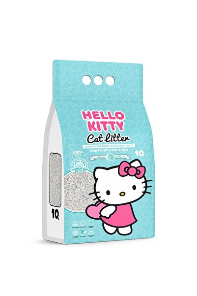Hello Kitty Cat litter sand with natural bentonite, Hello Kitty, Marseille soap flavor, 10L, 99.5% dust-free