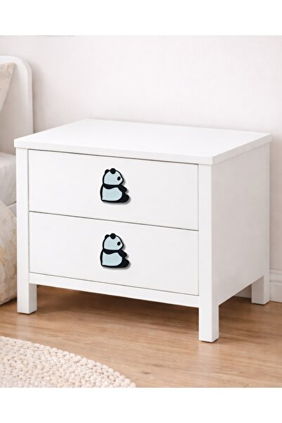 EBNA Children's Room Drawer Handle with Single Cute Panda Figure – Decorative...