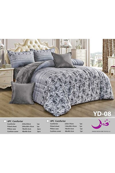 Moon لحاف شتوي وجه فرو وجه مخمل مزدوج 230*250-نفرين