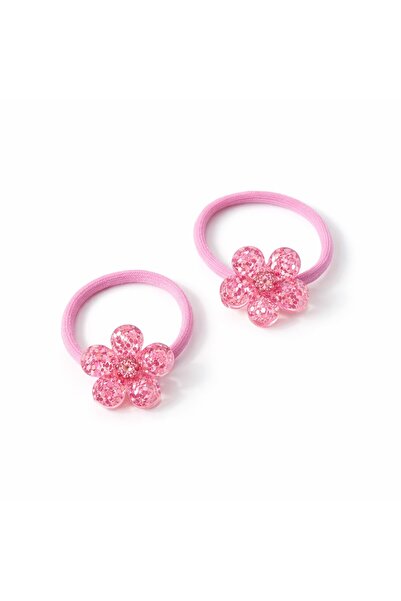 SeaBubbles مشبك شعر للفتيات الصغيرات مزين بالزهور اللامعة، عبوة من قطعتين بال...