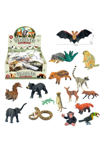 JPT Miniatură cu animale sălbatice și broșuri informative Prețul este per bucată