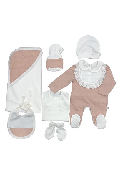 Baby day طقم مواليد قطن 7 قطع – سلوبيت وبطانية وإكسسوارات