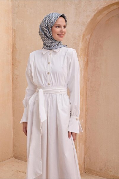 Belli Eșarfă de mătase cu model geometric 4124D TWILL