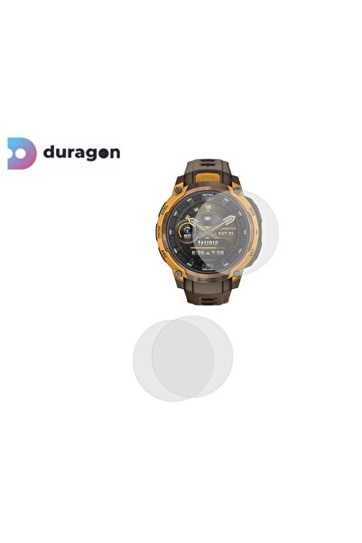 Duragon Set 3X Folie silicon Duragon, compatibila cu Garmin Instinct Crossover protectie ecran, antisoc