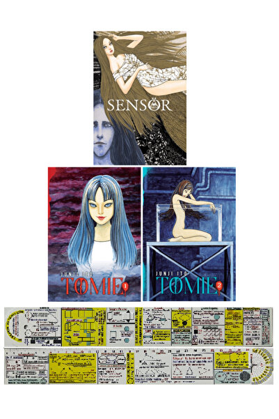 Kayıp Kıta Yayınları Junji İto 3'lü Manga Seti / Sensör - Tomie 1 - Tomie 2 +...