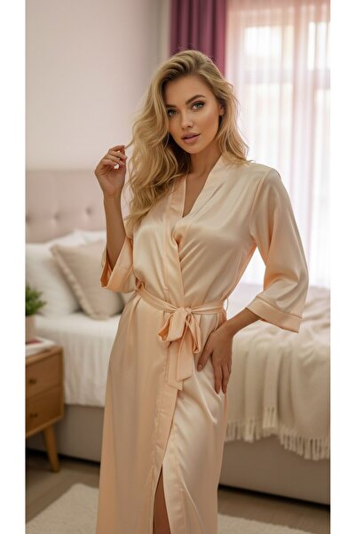 Limas lingerie 1 Piece Long Kimono Full Satin