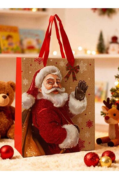 Generic حقيبة هدايا بتصميم سانتا كلوز الكلاسيكي من ترينتور لعيد الميلاد