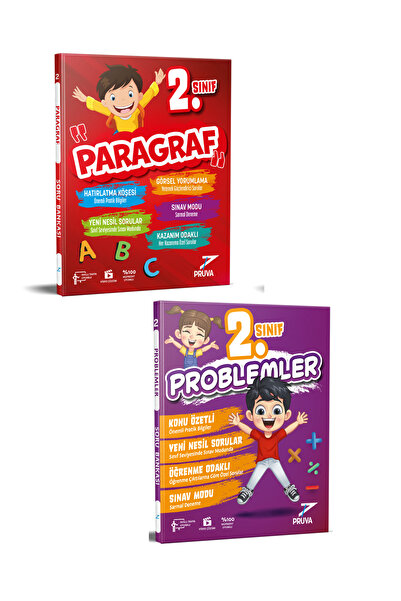 Pruva Akademi 2. Sınıf Paragraf ve Problemler Seti