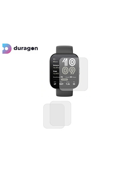 Duragon Set 3X Folie silicon Duragon, compatibila cu Amazfit Bip 6 protectie ecran, antisoc