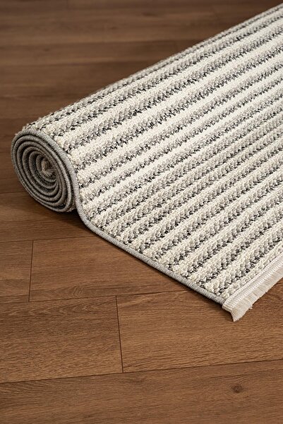 Cotto Home Lumos CT019A Bej Halı Sisal Bukle Dekoratif Kabartmalı Halı Tozsuz...