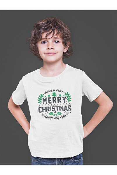 Bumeta Tricou verde pentru copii Have a Very Merry Christmas tricou