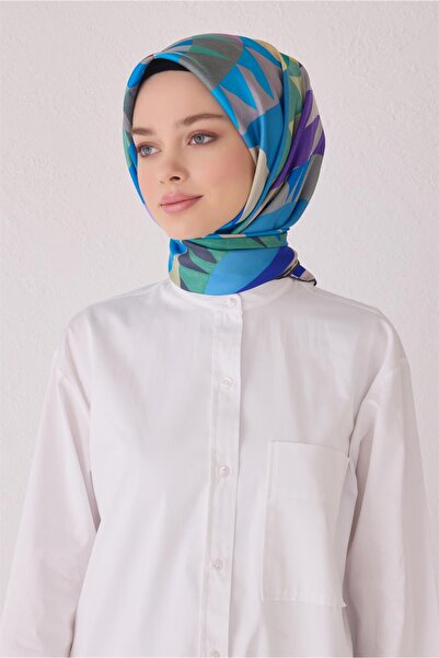 Belli Eșarfă de mătase cu model șal 4046D (Twill)-54