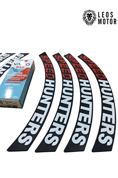 LEOS MOTOR Speed Hunters-Motorcycle and Automobile Tire Lettering-Embossed St...