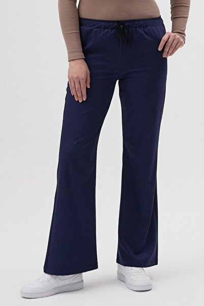 Owlet Medikal Stretch Fabric Flared Navy Blue Trousers