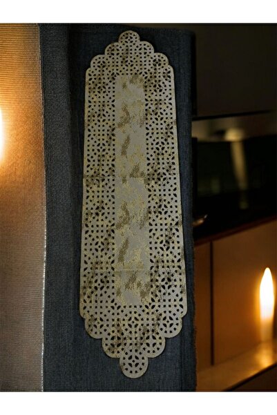 Diva Home Runner Laser Cut and Patterned Fabric Woven 35X135