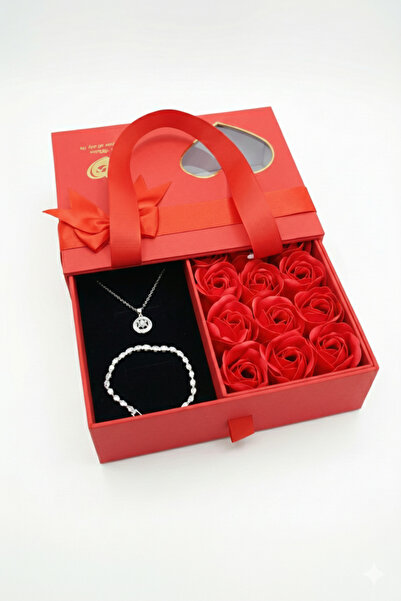 Oblavion SEVGİ KUTUSU KOLYE BİLEZİK KOMBİNİ