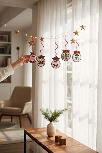 Cadde Süs Πρωτοχρονιάτικο κρεμαστό φωτιστικό με θέμα τον χιονάνθρωπο