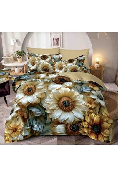 MHR Christmas Bed Linen Set, 5D Print, Double Bed, 6 Pieces