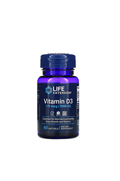 Life Extension Vitamina D3 175mcg 7000IU 60 capsule moi -