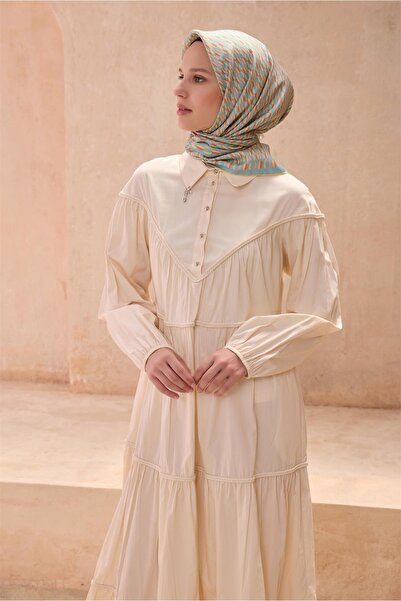 Belli Eșarfă de mătase cu model geometric 4124D TWILL