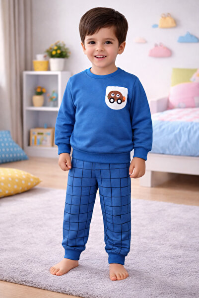 renkli diyar Boy's winter set with 2 thread raised