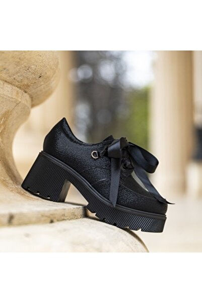 CONDUR by alexandru Pantofi Dama Cu Talpa Groasa Amani Black Dots