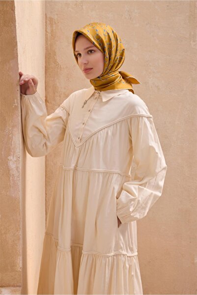 Belli Eșarfă de mătase cu model clasic 4109D TWILL