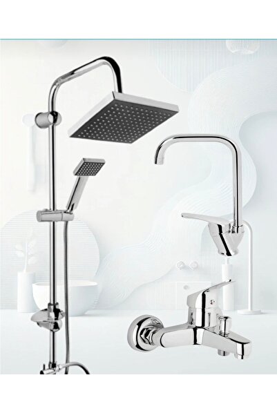 luxury faucet krom robot köşe borulu lavabo banyo bataryası 3’lü