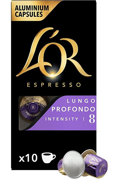L'OR Espresso Coffee - Lungo Profondo - Core Collection - Intensity 8 - Medium Roast - 10 Aluminium