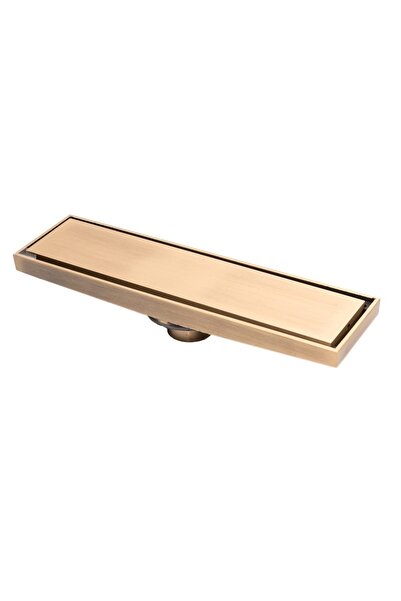 Trendy's TRENDY'S floor drain, antique bronze, 40 x 8 cm, 40 mm outlet, anti-odor