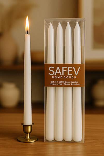 Şahane Pazar Dekoratif Set 4’lü Şamdan Mum Yemek Masası Özel Gün Ev Dekorasyo...