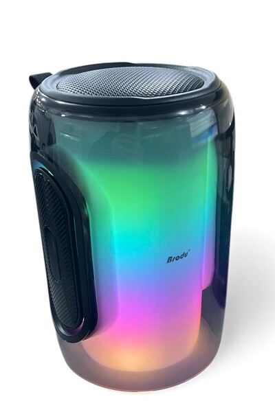 GÜZELYÜZ AVM Pro Süper Bass Işıklı Taşınabilir Kablosuz Hoparlör Bluetooth FM Usb TF Kart Wireless Ses Bombası