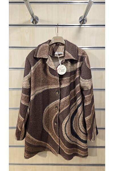 Park Moda Mixed Pattern Felt Coat