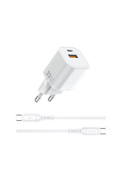 zore Wiwu Wi-G018 Cube Series Type-C to Type-C GaN Tech PD Fast Charging Wire...