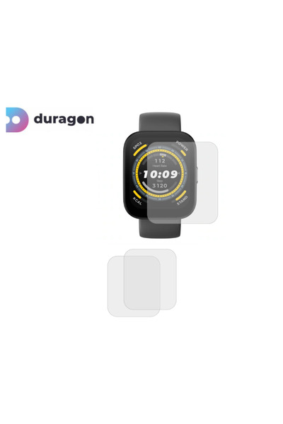 Duragon Set 3X Folie silicon Duragon, compatibila cu Amazfit Bip 5 Unity protectie ecran, antisoc