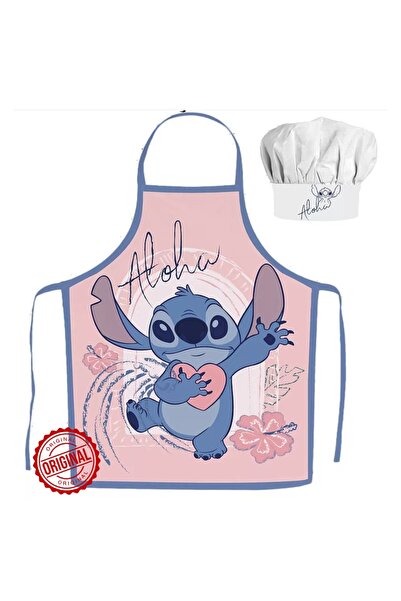 Stitch Disney Lilo & Kids Chef Set with Apron and Hat, Age 3-8, Officially Li...