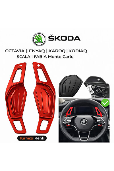 YıldızTuning Skoda F1 Direksiyon Kulakçığı | Octavia Enyaq Karoq Kodiaq Scala...