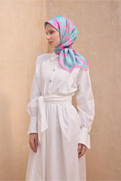 Belli Eșarfă de mătase cu model geometric 4123D TWILL