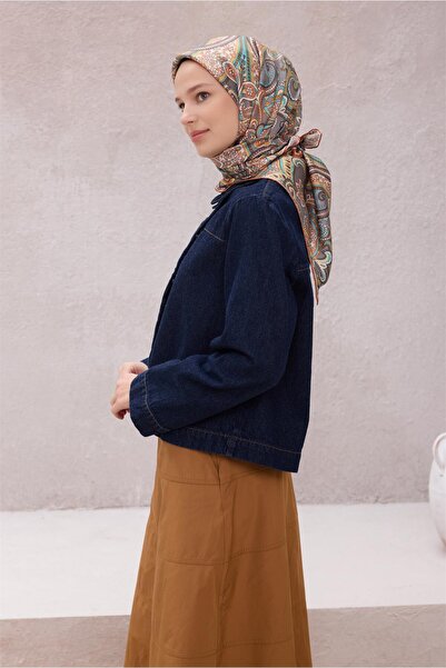 Belli وشاح حريري بنمط عرقي 4202D (تويل) - 34