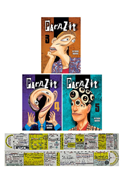 Kayıp Kıta Yayınları Parazit 3-4-5. Ciltler Manga Seti + Özel Cetvel