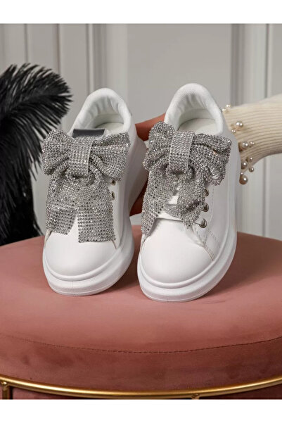 Zaira Adidasi copii albi din piele ecologica Briana #18487 - 33