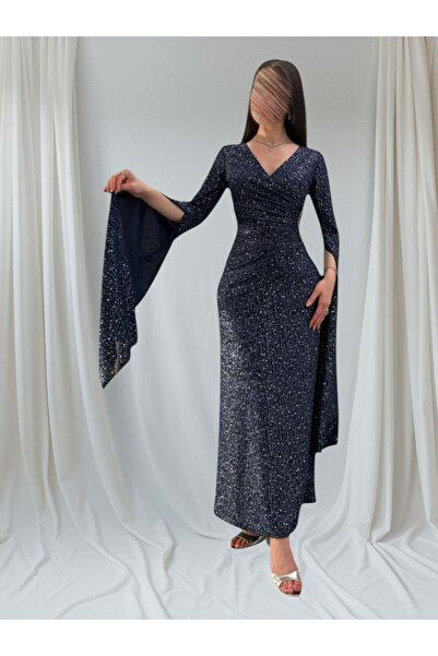 MAIN DRESS فستانن سهره نجوم باكمام كيب