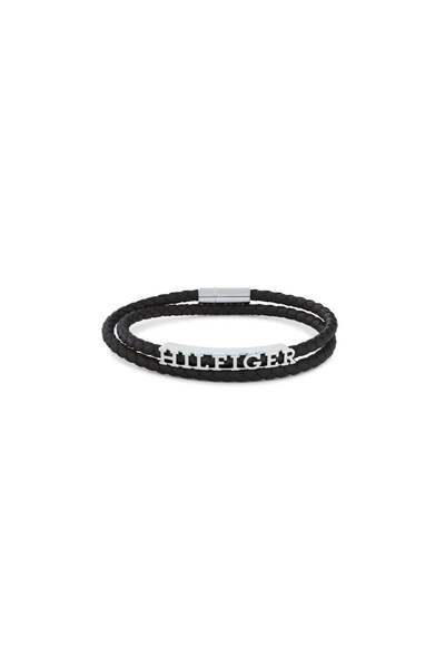 Tommy Hilfiger Leather and Steel Bracelet for Men - TH Jewelry Bryan