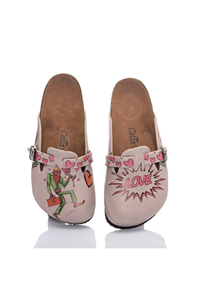 Streetfly Valentine's Day Themed Multicolored Women's Slippers