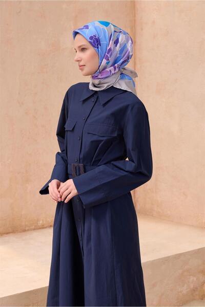 Belli ÇIÇEK DESENI İPEK EŞARP 4127D TWILL